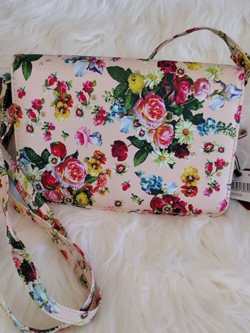 MUNDI Pink Floral Women's Crossbody RFID Organizer bag - NWT